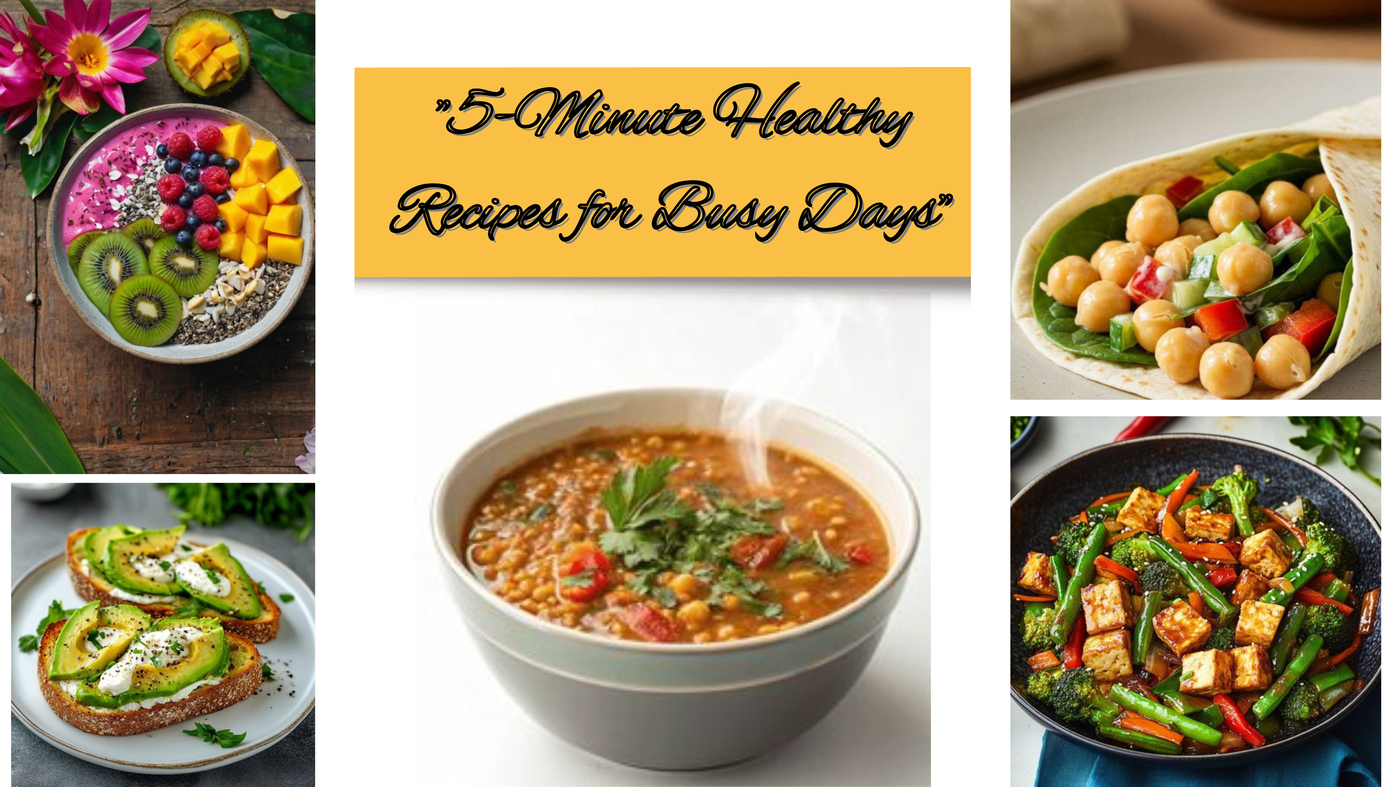 5 Minute Healthy Recipes For Busy Days AlaMirap Nutrition 5 Minute Healthy Recipes For Busy Days AlaMirap Nutrition